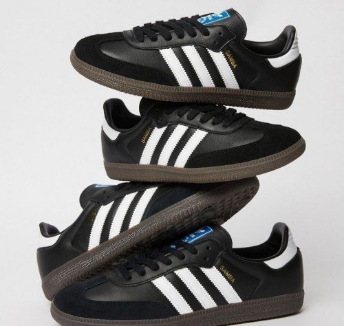 Adidass Samba Leather Full Black mens FIX