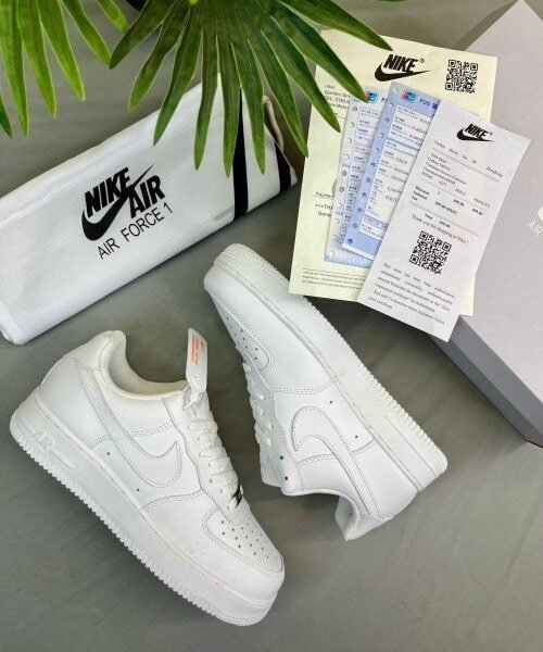 Nikee Airforce 1 Low WHITE SEMI UA With DUST BAG (FIX)