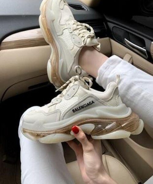 Balenciaga triple s clear sole BEIGE for her