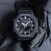 CASIO G SHOCK GM2100 FULL BLACK SPIKE WHITE