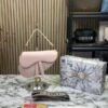 Christian dior saddle with box and dust bag (pink)