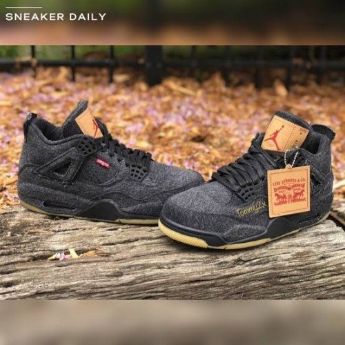 Levi s x Air Jordan 4 Retro Black Denim