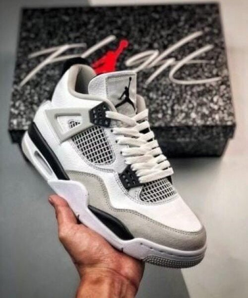 Air Jordan Retro 4 Military Black For Mens Semi UA