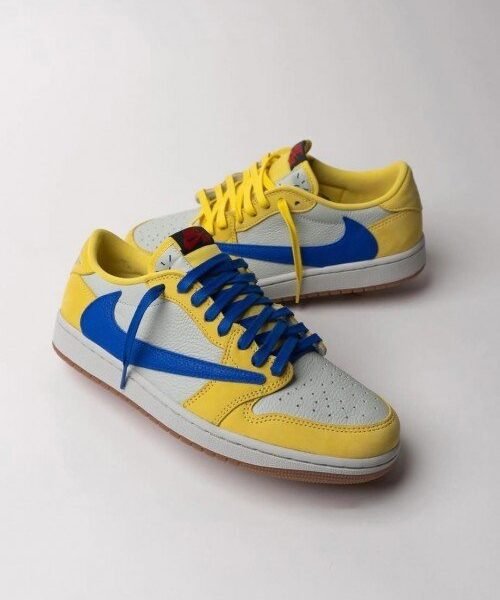 *Nike AJ Retro 1 Low X "Travis Scott Canary"(Restock On Demand & With OG Box)