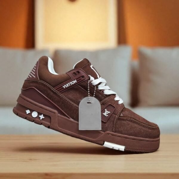 _*Louis Vuitton Trainer Brown Denim ( With All Accessories