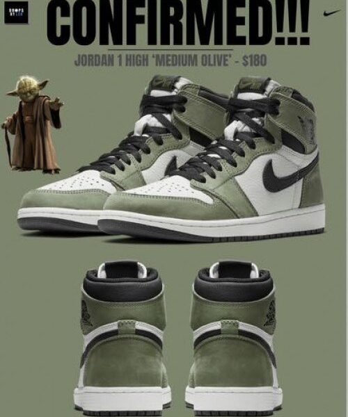 Nike Air Jordan 1 High Medium Olive Same og