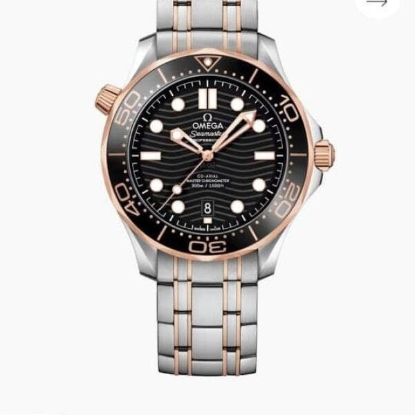 OMEGA SEAMASTER DIVER 300 ROSE GOLD SILVER