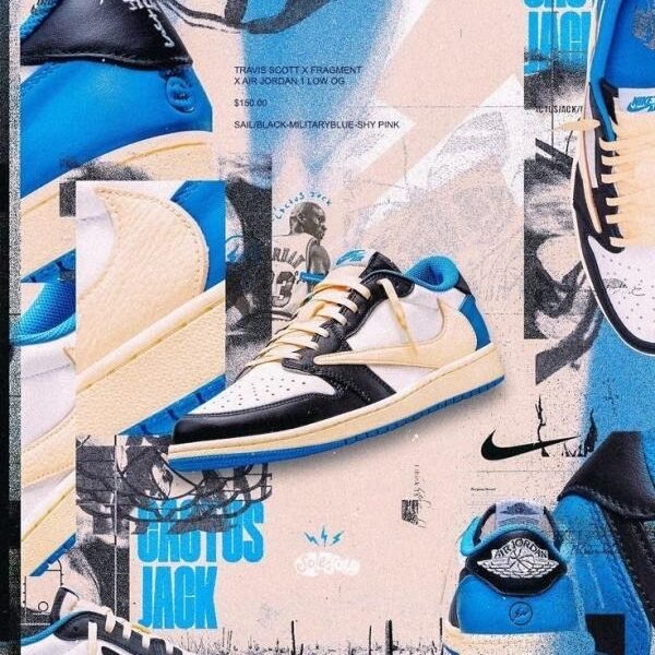 Fragment Design x Travis Scott x Air Jordan 1 Retro Low